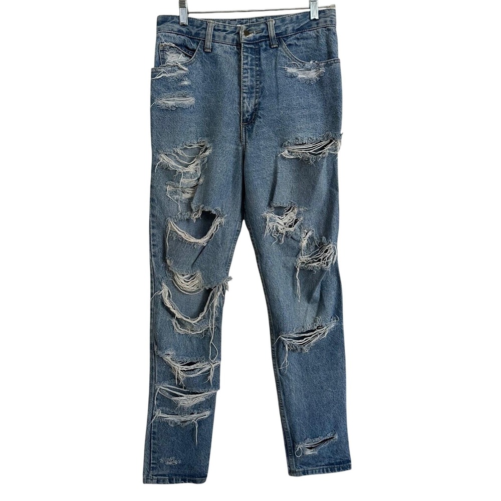 Guess Georges Marciano Style 1050 Distressed High Rise Mom Jeans‎ 31
